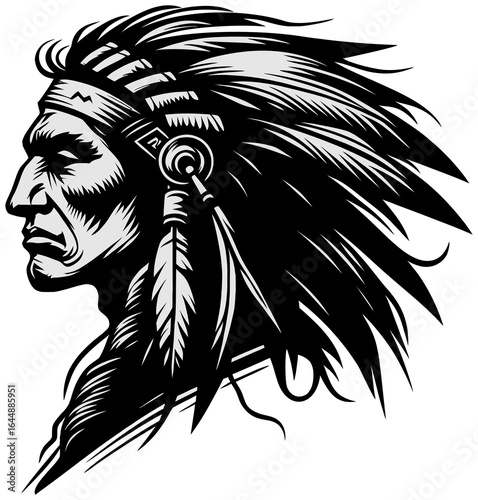 Wallpaper Mural old native american people chief indian Torontodigital.ca