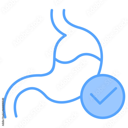 Stomach Blue Icon
