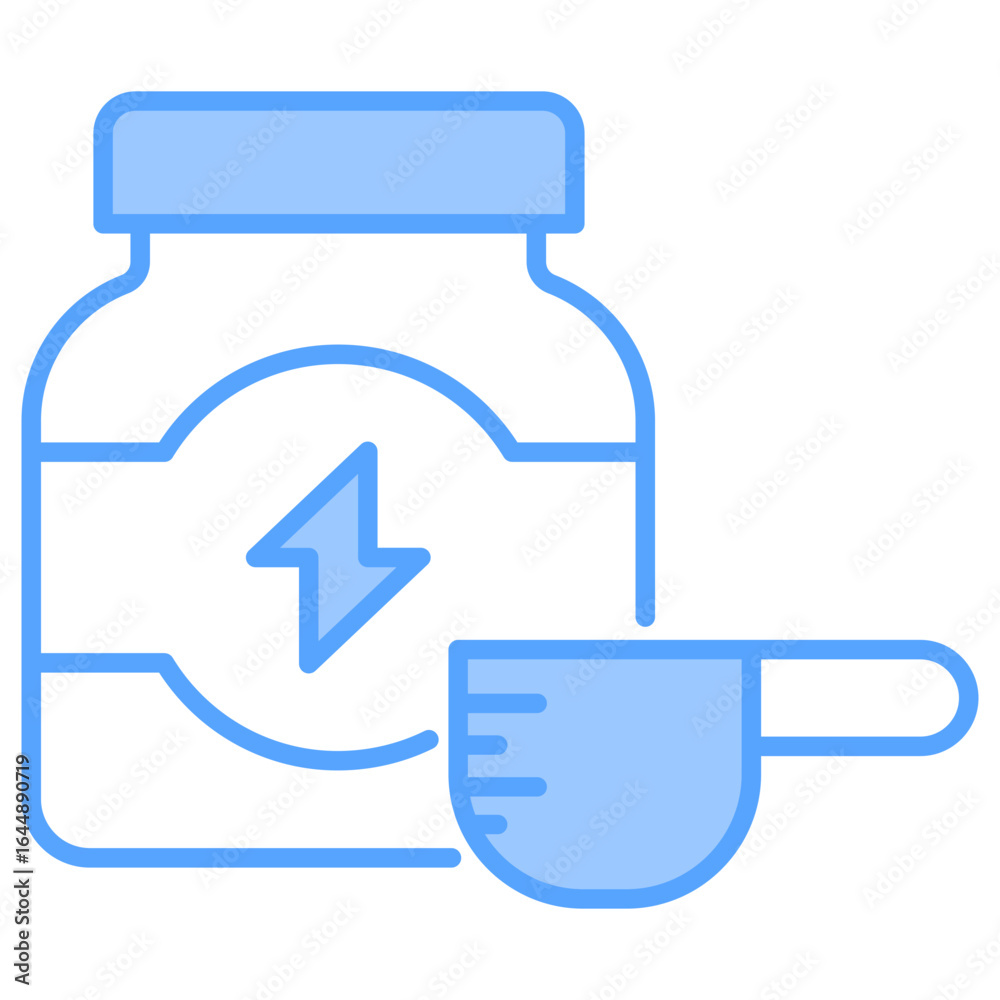 Obraz premium Protein Powder Blue Icon