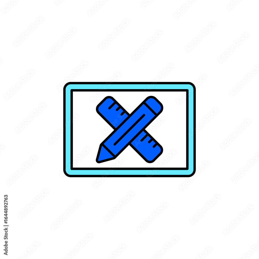 Fototapeta premium Icon a design, isolated against a clean background.