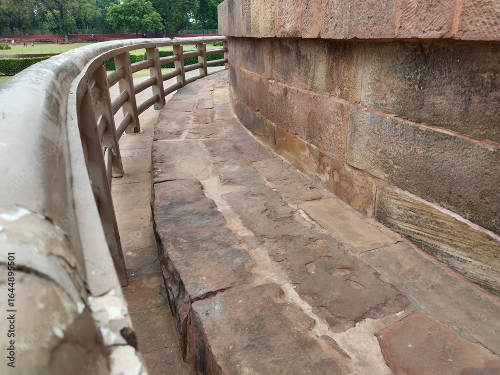 ancient historical buildings fenced by stylish wooden design ancient historical buildings fenced by stylish wooden design