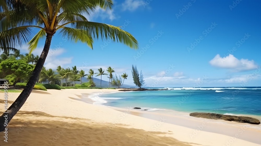 Obraz premium palm trees on the beach