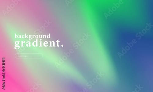 Abstract northern lights gradient background with smooth blend of blue, green, and pink colors. Modern minimal vector for digital design, wallpaper, presentation, and creative technology concepts.