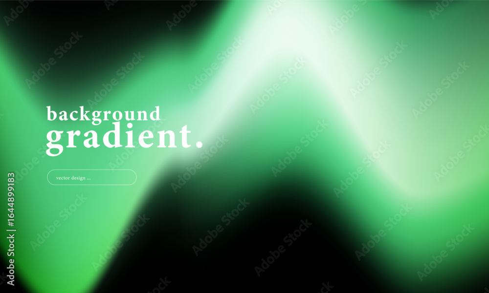 Naklejka premium Abstract vibrant gradient background with smooth fluid wave shapes in brown, green, and black tones. futuristic modern design perfect for web, poster, banners, greeting cards.or digital presentation.