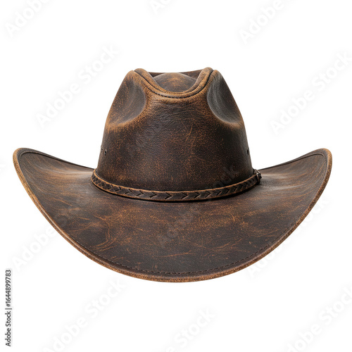 A cowboy hats on transparent background PNG Generative AI 