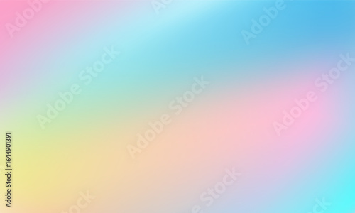 Abstract northern lights gradient background with smooth blend of blue, orange, green, and pink colors. Modern minimal vector for digital design, wallpaper, presentation, and creative technology.