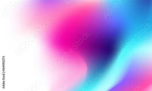 Colorful abstract gradient background with vibrant red, pink and blue cyan hues blending smoothly. Perfect for modern design, tech, fashion, or digital art projects. vector design.