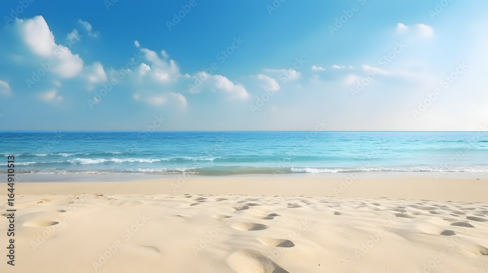 Obraz premium sand beach and blue sky