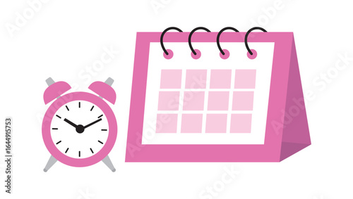 Alarm Clock and Timetable | Study Schedule Icon