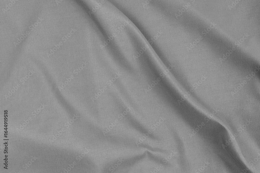 Fototapeta premium Grey Textured Wave Cotton Surface