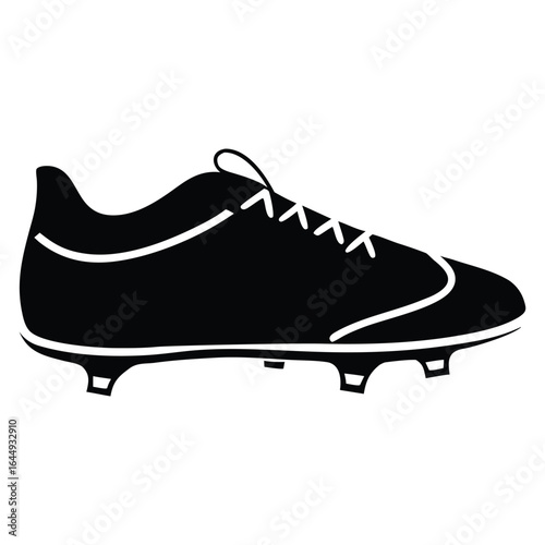 Soccer Shoe Cleat Vector Illustration Football Sport Footwear