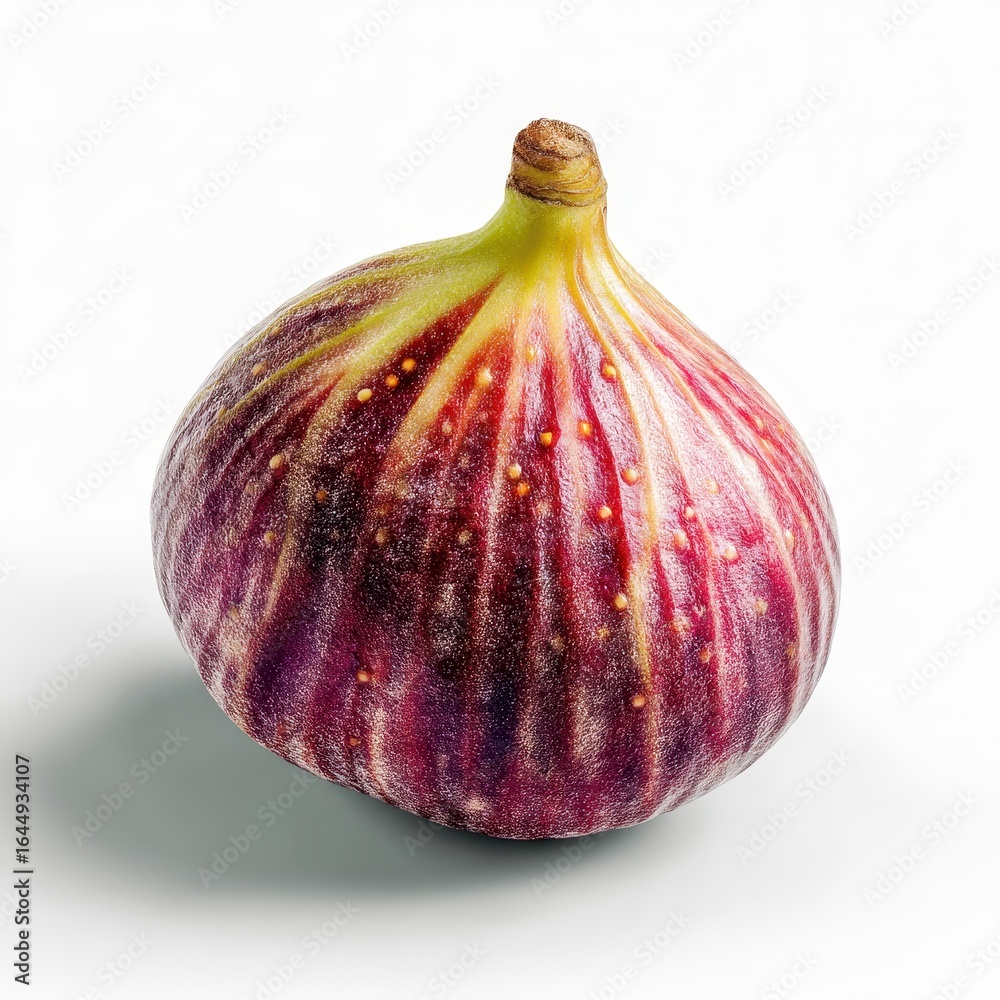 Fototapeta premium Isolated Fig on a transparent background highresolution and richly textured