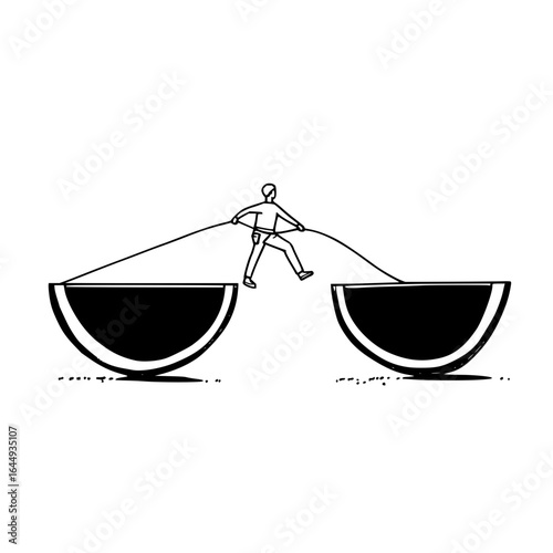 Adventure challenge climb climbing concept design drawing illustration man metaphor obstacle person risk