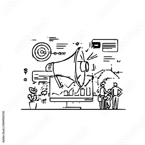Marketing strategy business digital marketing online advertising social media campaign target audience analysis growth 100