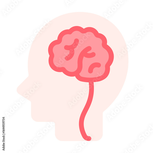 thinking icon with flat style