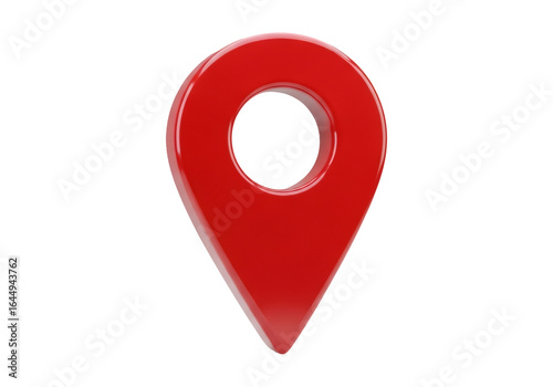 Free Download Red Location Pin Pointing Down on Transparent Background for Mapping and Travel Design - GFXLoad
