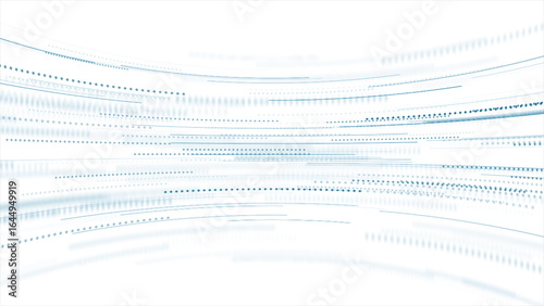 Futuristic abstract minimal background with curved lines and dots