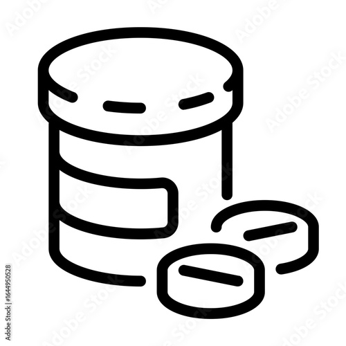 vitamin icon with line style