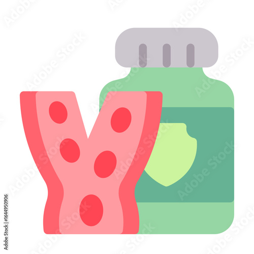 blood vitamins icon with flat style