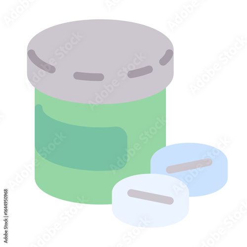 vitamin icon with flat style