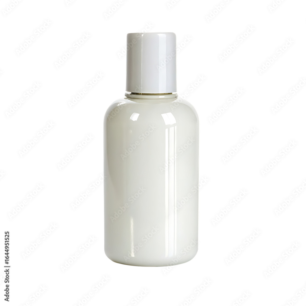 A set of white cosmetic bottles for beauty products isolated on a transparent background png A set of white cosmetic bottles for beauty products isolated on a transparent background png