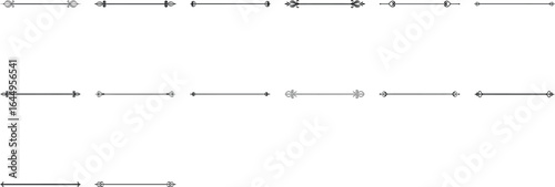 Simple Text Dividers Vector Design on White Background.