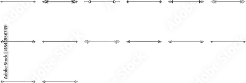 Simple Text Dividers Vector Design on White Background.