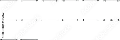 Simple Text Dividers Vector Design on White Background.