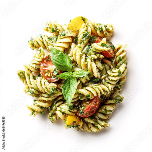 Summer garden pesto pasta