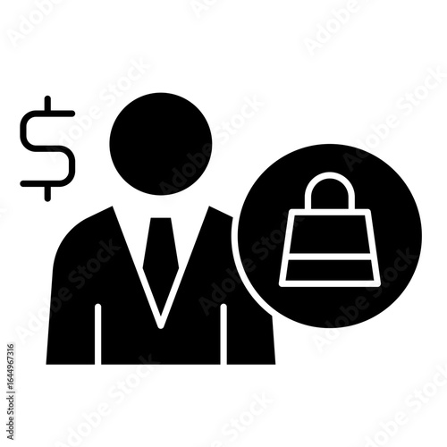 Buyer with Shopping Bag