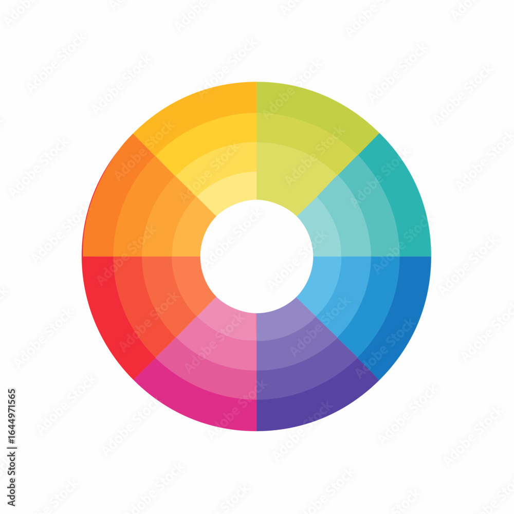 Obraz premium A smooth gradient shifting through three retro decades’ colors.