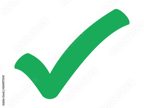Green checkmark marker icon vector flat illustration design.