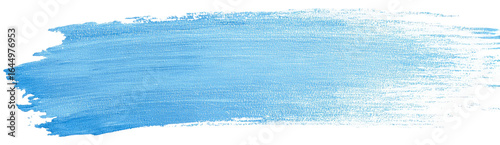 Abstract light blue watercolor brushstroke