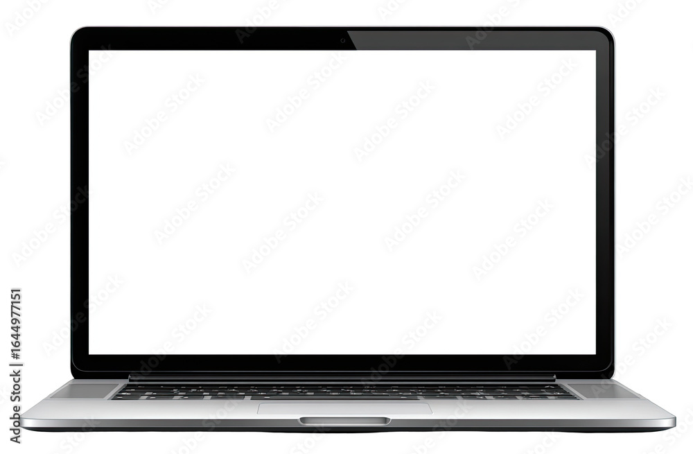 Laptop with blank screen Laptop with blank screen
