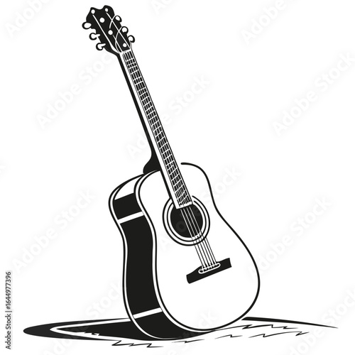 electric guitar isolated on white