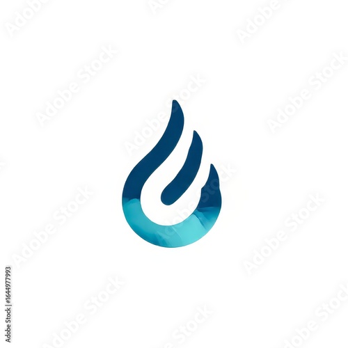 Free Download minimal raindrop icon logo clean and fresh branding concept - GFXLoad