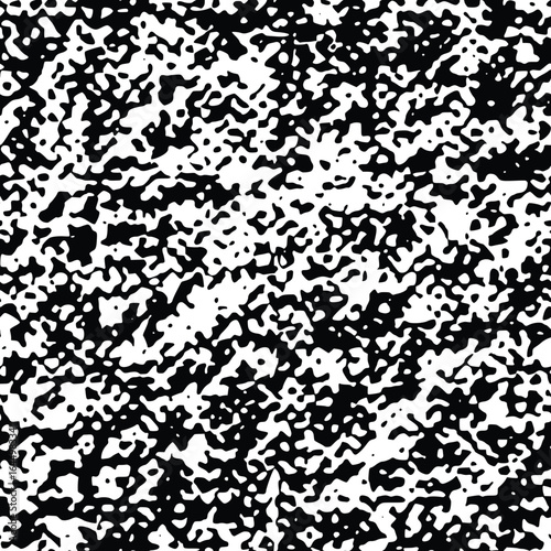 Seamless pattern, rough vector background, black and white