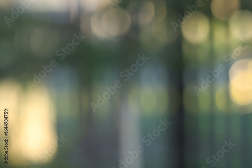 Abstract natural blurred light green background with bokeh effec
