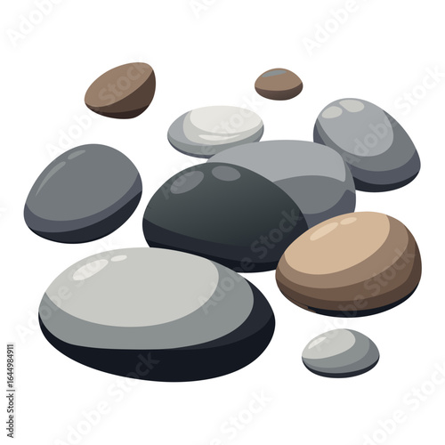 zen stones and leaves