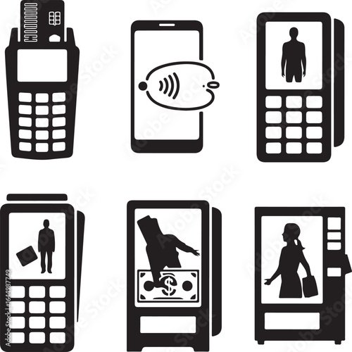 Payment terminal mobile phone contactless transaction