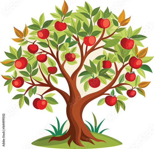 tree with apples