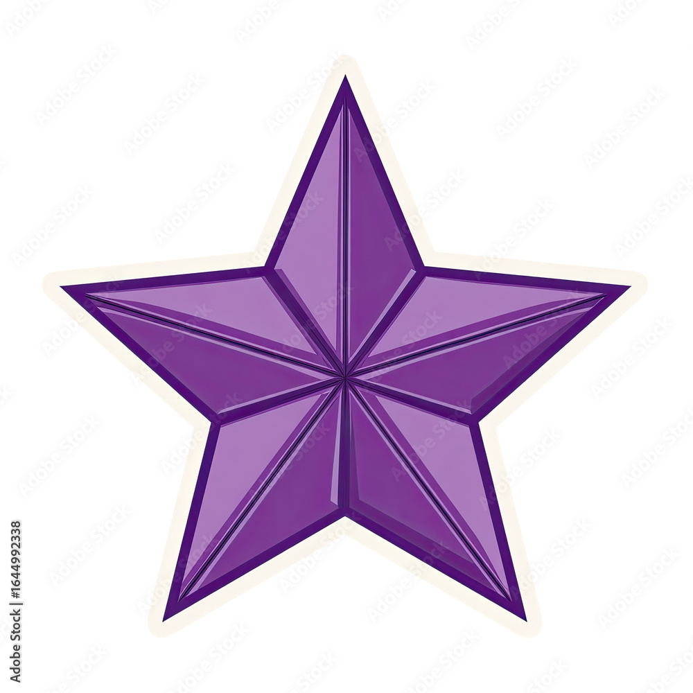 Obraz premium Purple star graphic (1)
