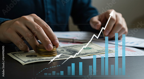 trader   working on chart