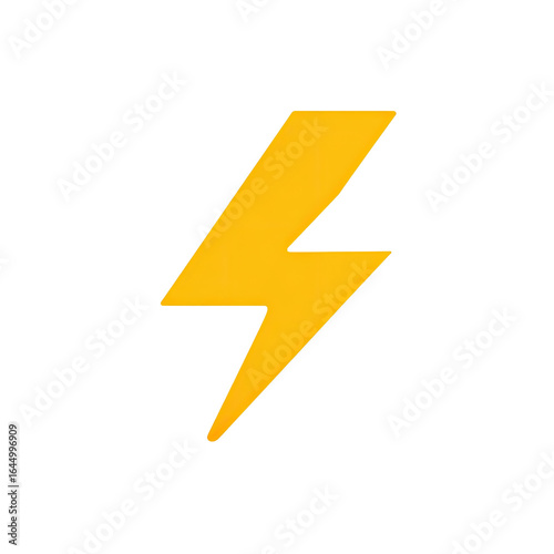 Bright yellow lightning bolt icon