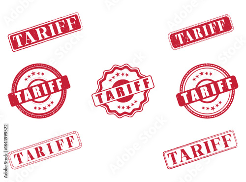 Collection of Tariff Rubber Stamps and Seals