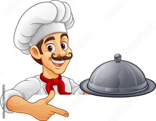 Chef Baker Cook Platter Car...