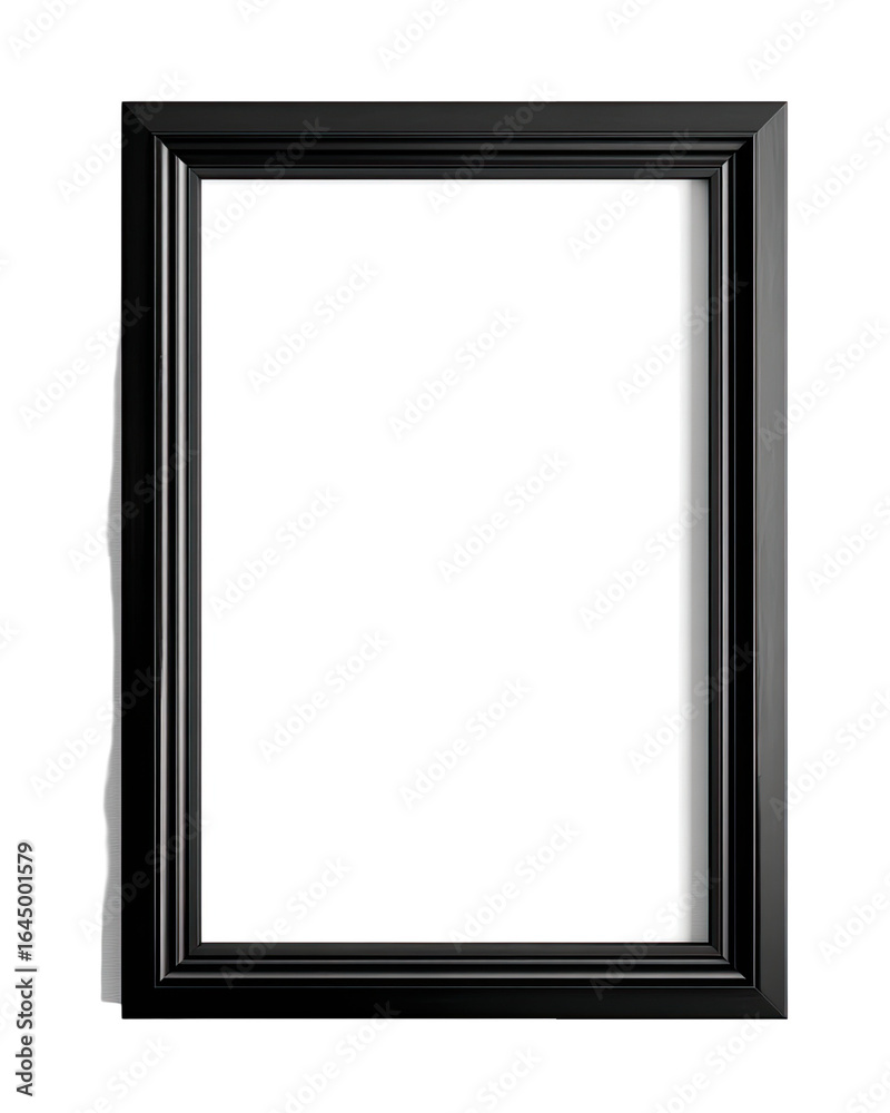 Black picture frame, blank interior Black picture frame, blank interior