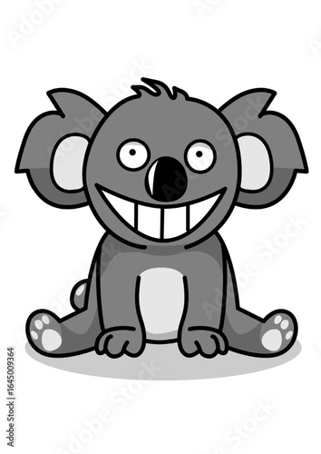 illustration of a sitting koala
