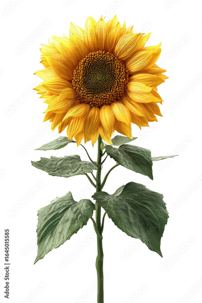 Fototapeta premium Close-up sunflower, vibrant yellow