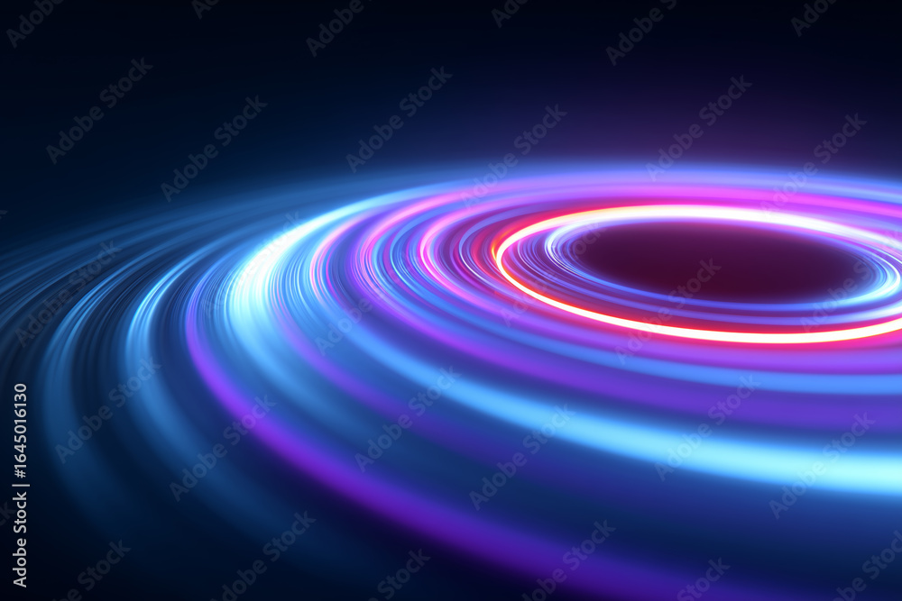 Naklejka premium Neon Spiral